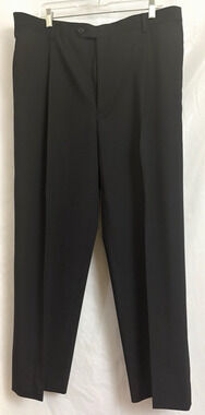 Wilke Rodriguez Men’s Size 40X30 Dress Pants Wood Blend Black